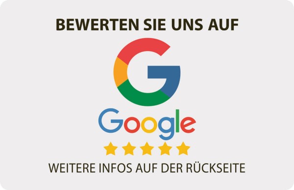 Google Bewertungskarten Querformat